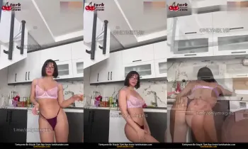 Berfe Ece Talin, Mutfağın İçinde Çıplak Olarak Dans Ediyor